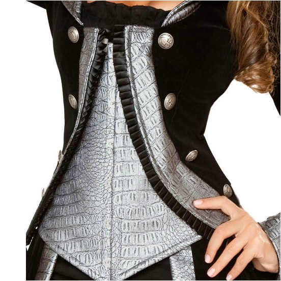 Halloween Costumes Black Charming Pirate Costume - Click Image to Close